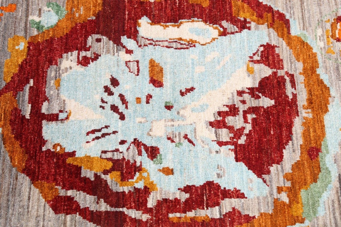 Abstract Kazak Oriental Rug 3x4