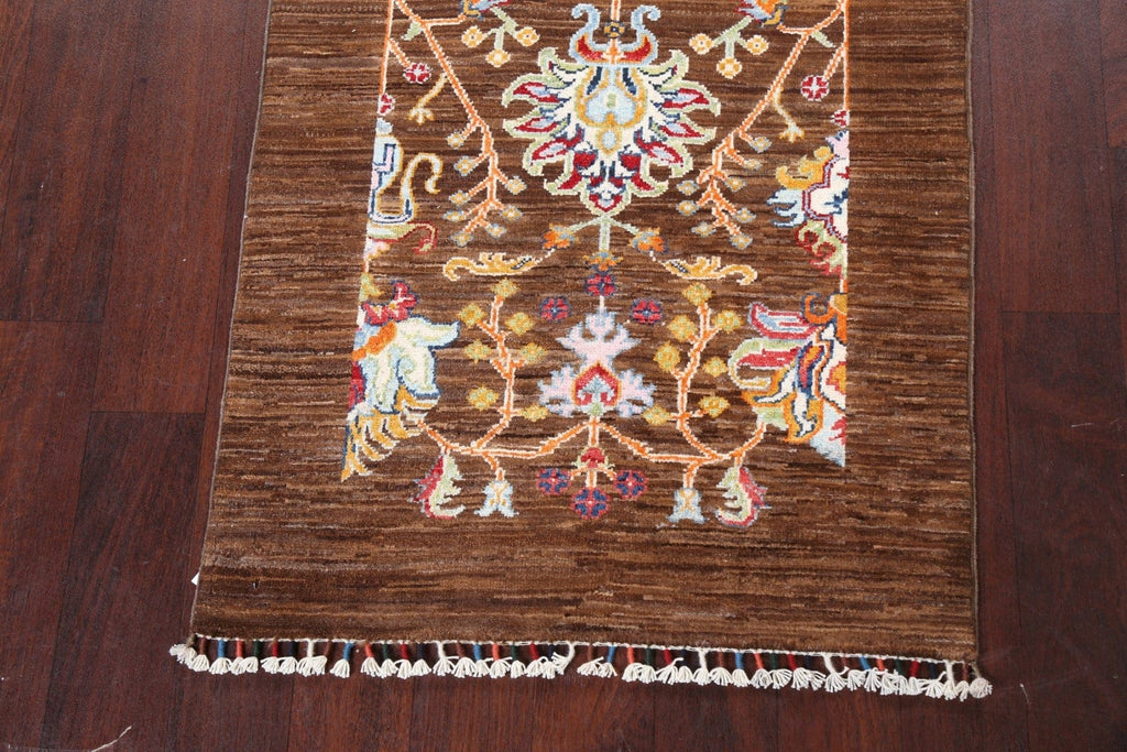 Brown Kazak Oriental Rug 3x4