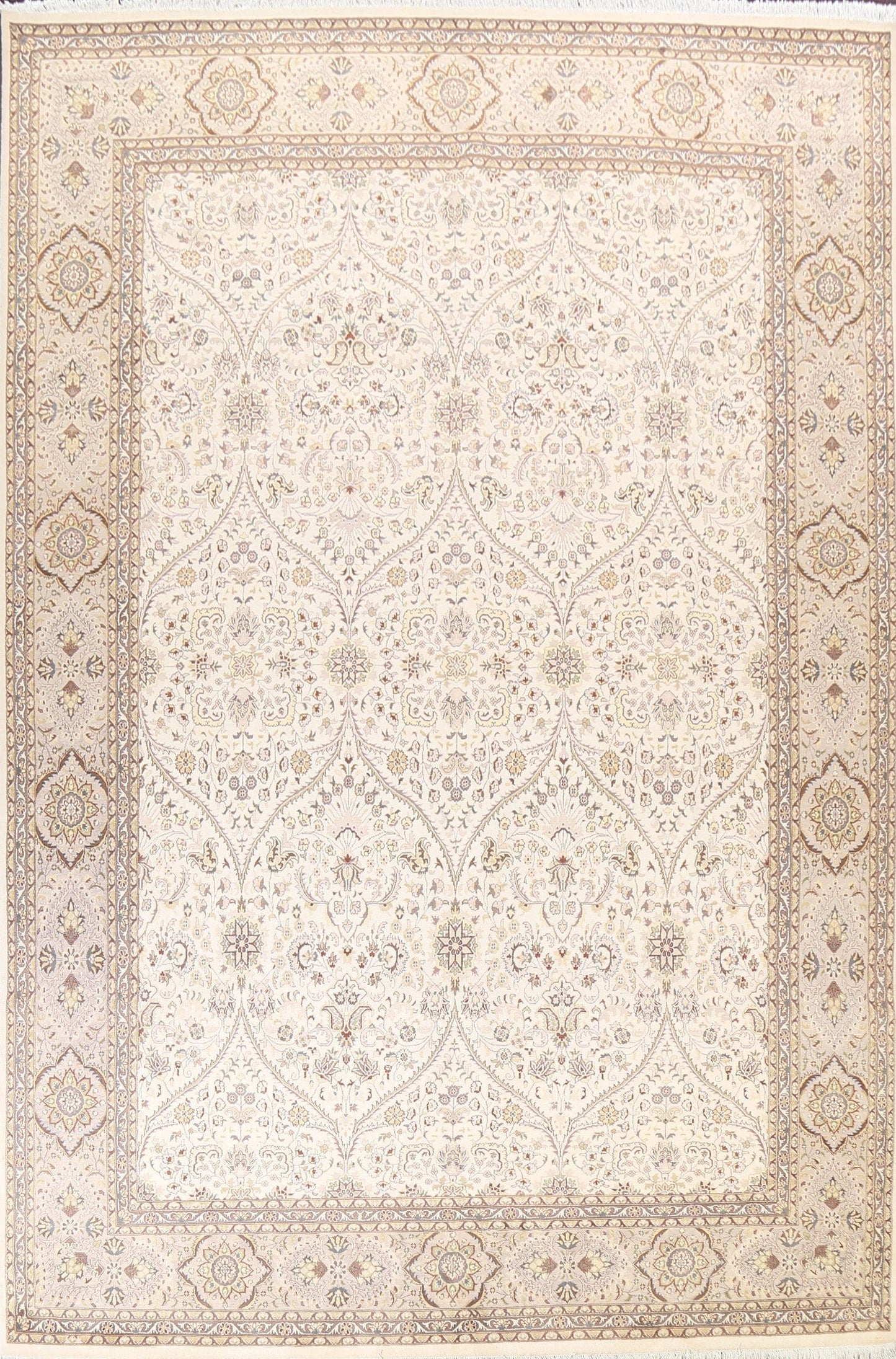 Vegetable Dye Tabriz Oriental Area Rug 9x12