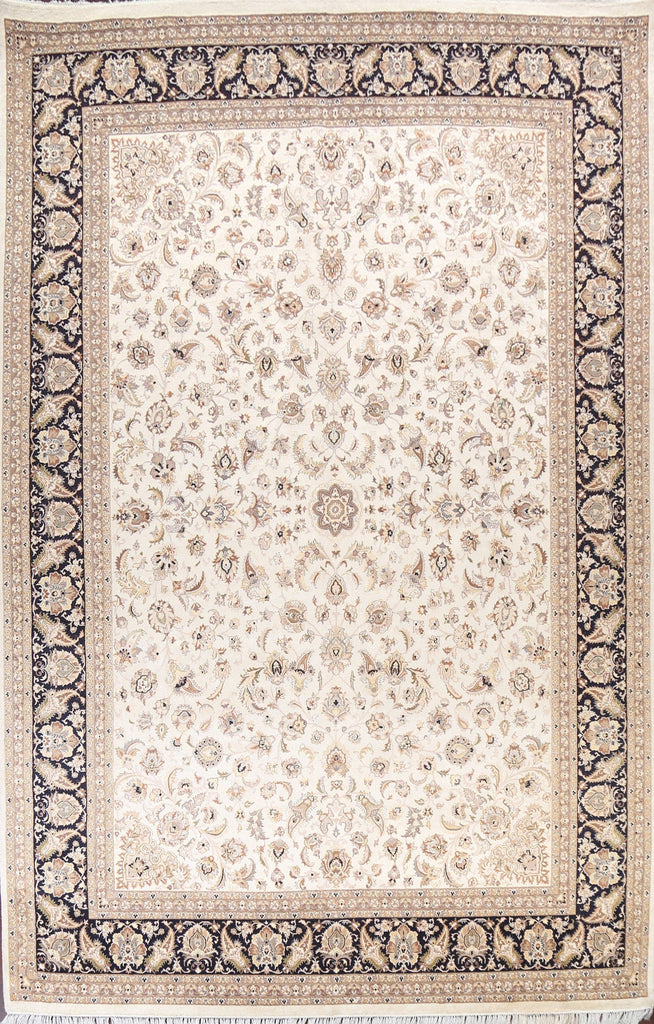 Vegetable Dye Tabriz Oriental Area Rug 10x14