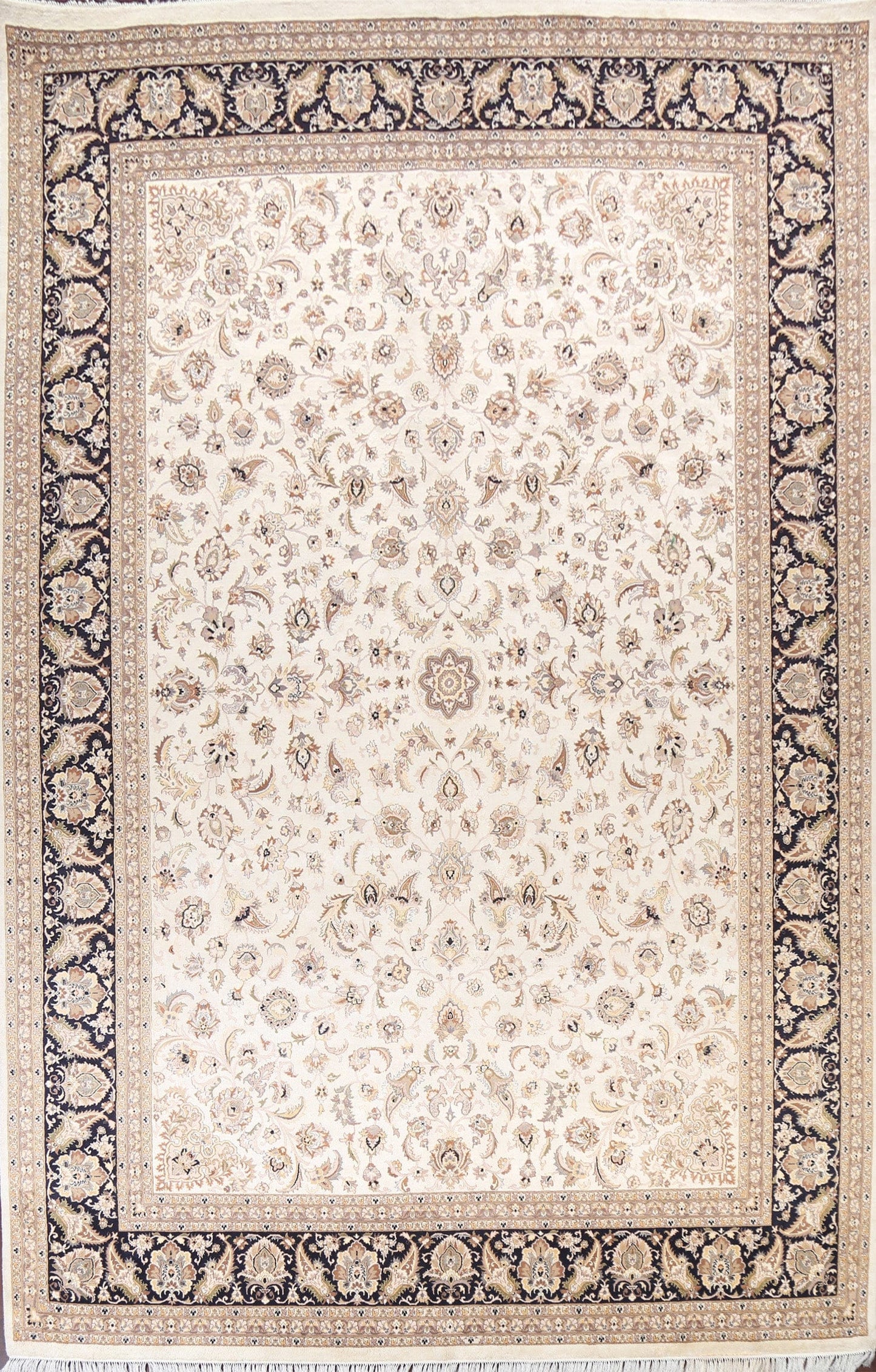 Vegetable Dye Tabriz Oriental Area Rug 10x14