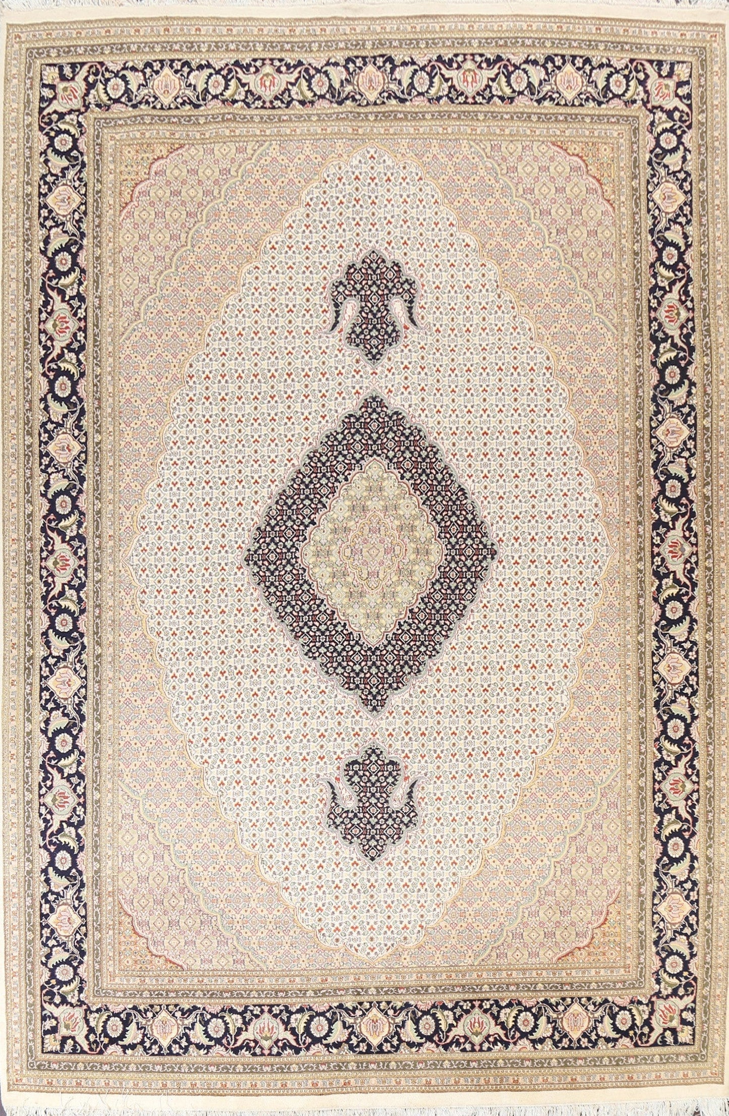 Vegetable Dye Tabriz Mahi Oriental Area Rug 9x12