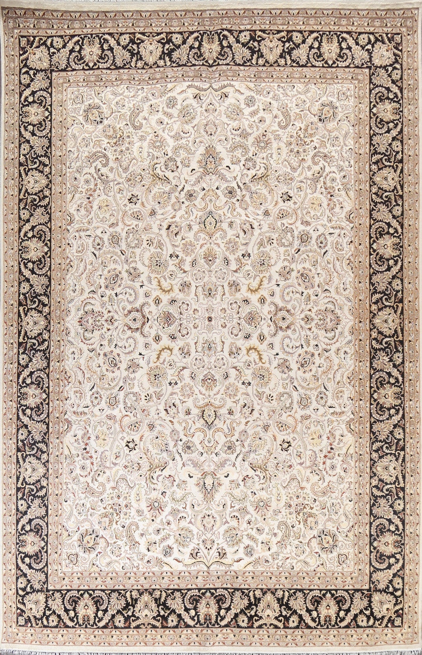 Vegetable Dye Tabriz Oriental Area Rug 9x12