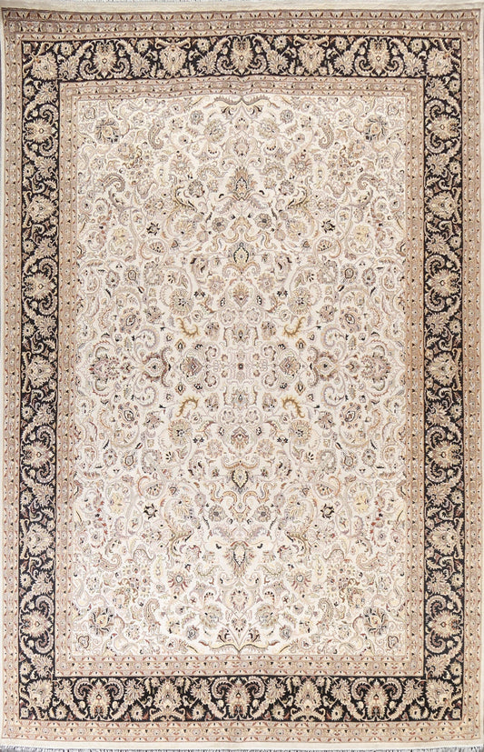 Vegetable Dye Tabriz Oriental Area Rug 9x12