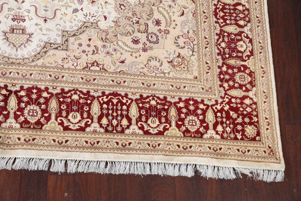 Vegetable Dye Tabriz Oriental Area Rug 9x12