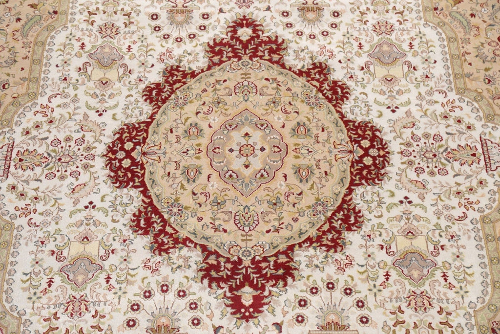 Vegetable Dye Tabriz Oriental Area Rug 9x13