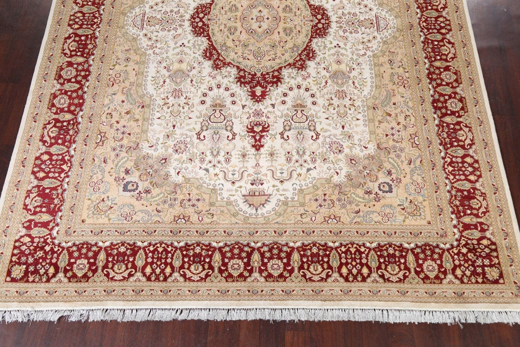 Vegetable Dye Tabriz Oriental Area Rug 9x13