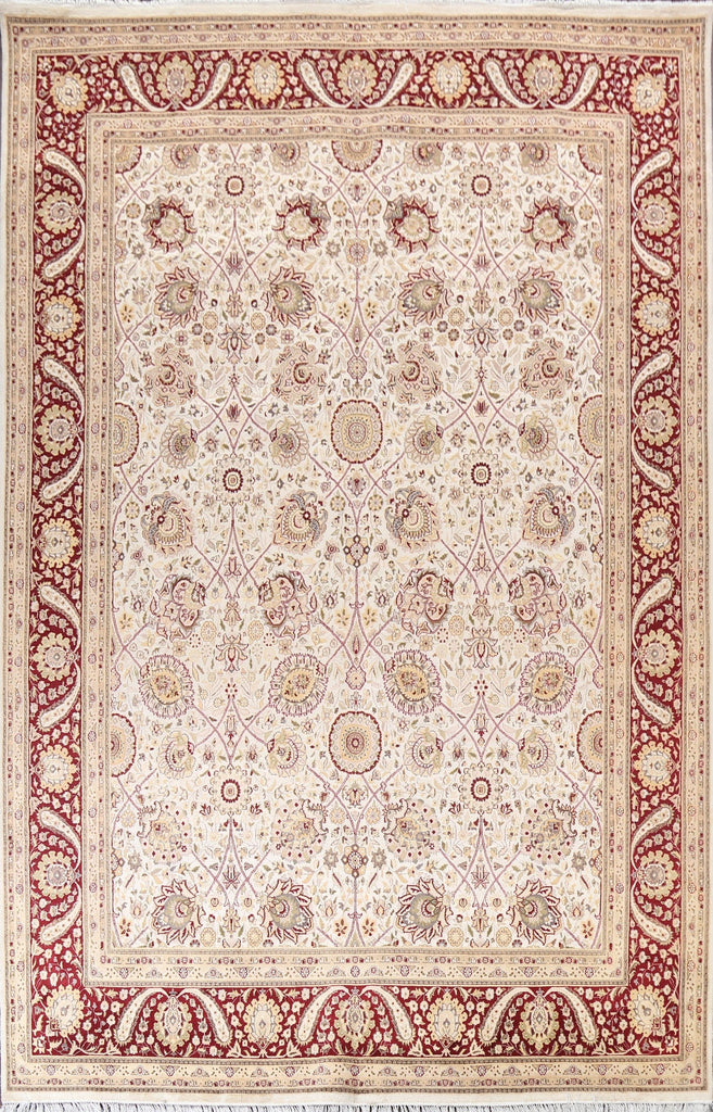 Vegetable Dye Tabriz Oriental Area Rug 9x13