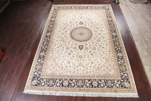 Vegetable Dye Tabriz Silk Area Rug 10x14