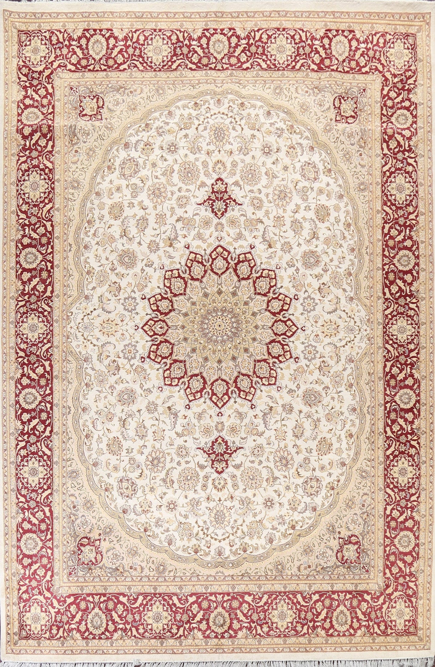 Vegetable Dye Tabriz Oriental Area Rug 9x13