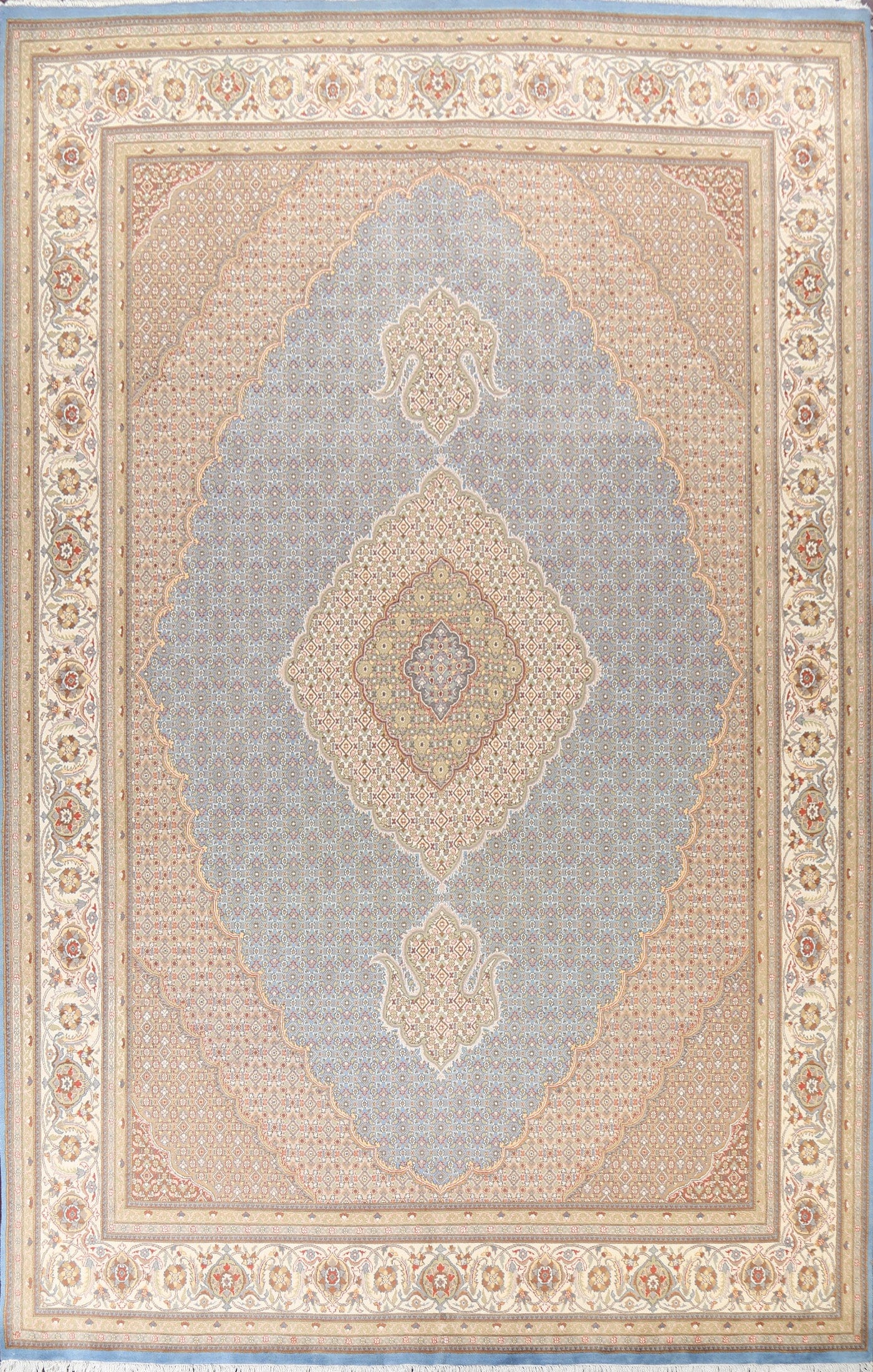 Vegetable Dye Tabriz Mahi Oriental Area Rug 9x13