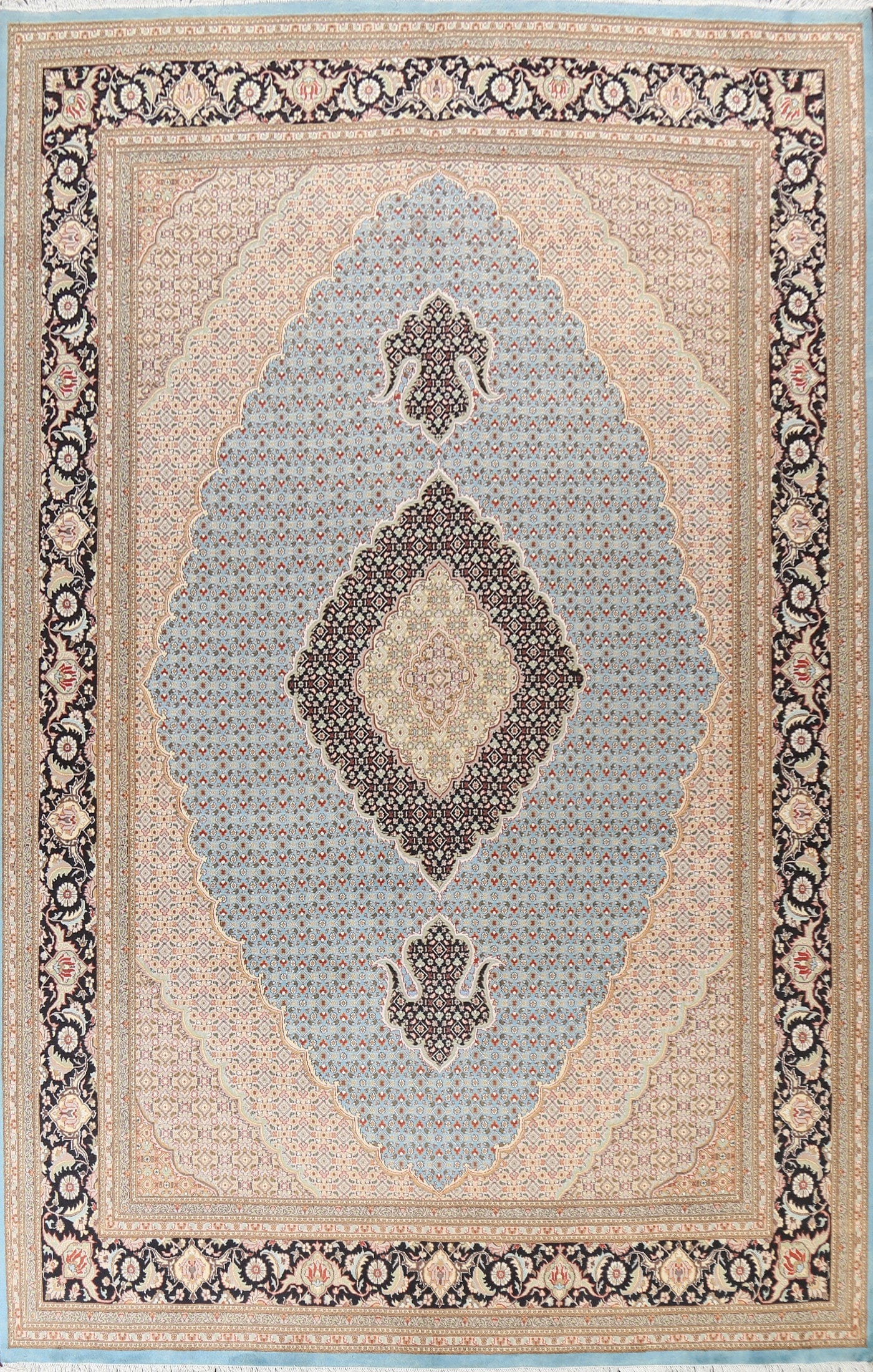 Vegetable Dye Tabriz Mahi Oriental Area Rug 9x12