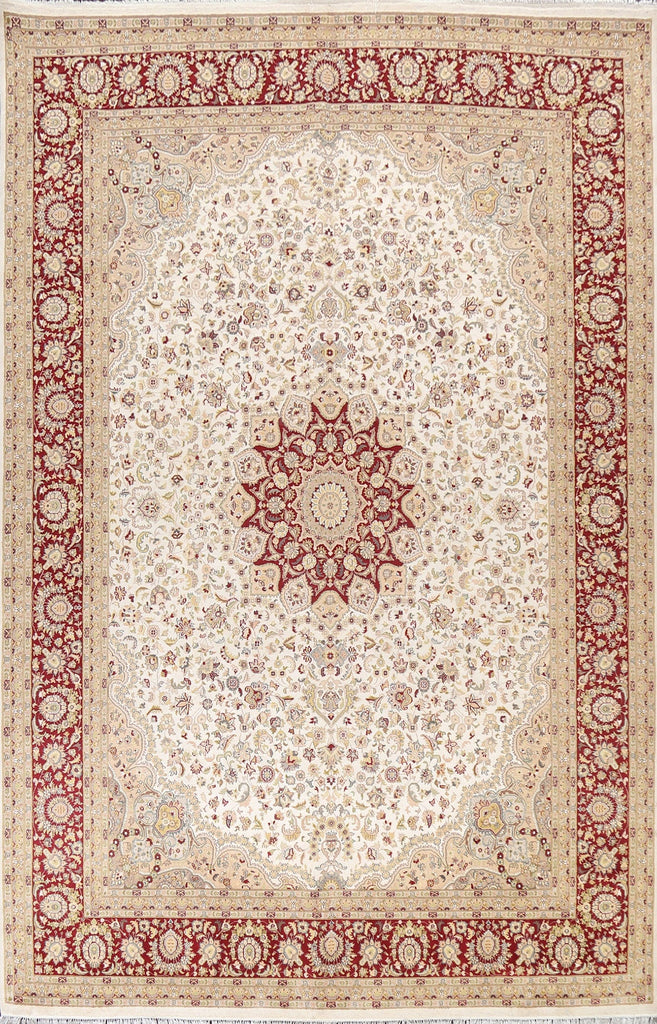 Vegetable Dye Tabriz Oriental Area Rug 9x12