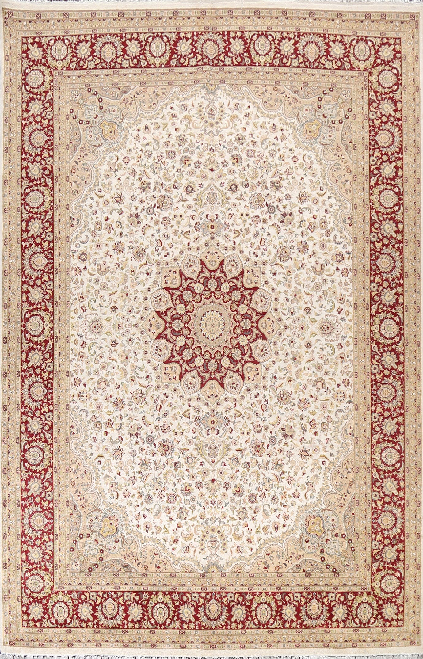 Vegetable Dye Tabriz Oriental Area Rug 9x12