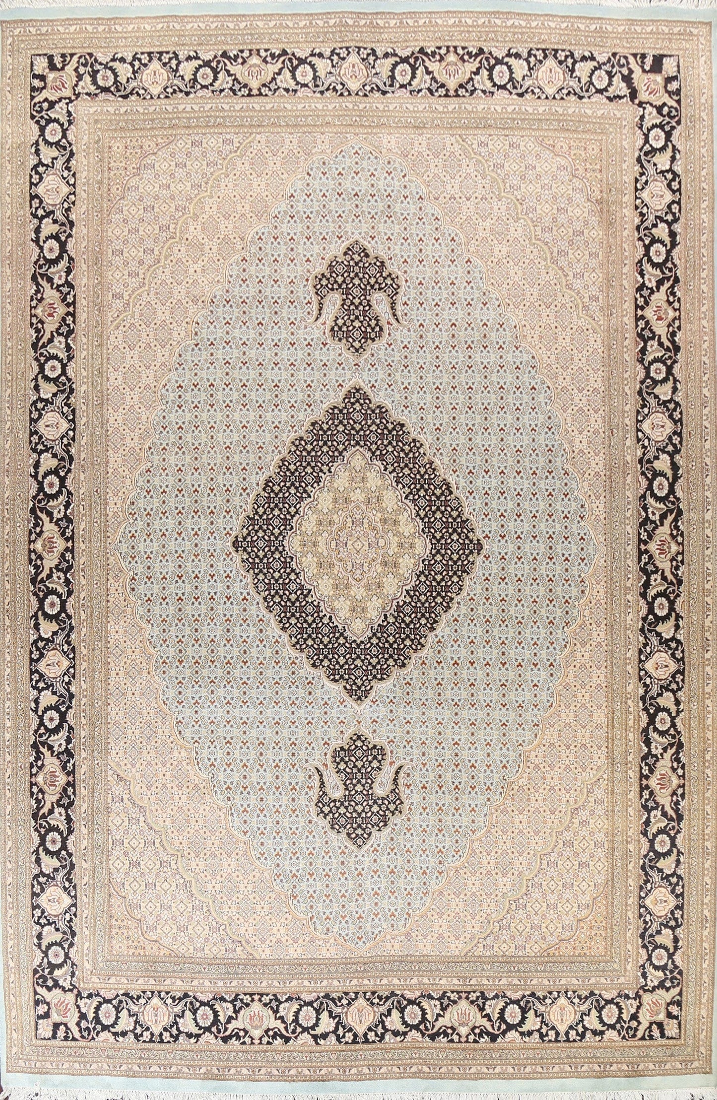 Vegetable Dye Tabriz Mahi Oriental Area Rug 9x12