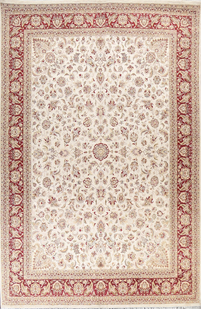 Vegetable Dye Tabriz Oriental Area Rug 9x12