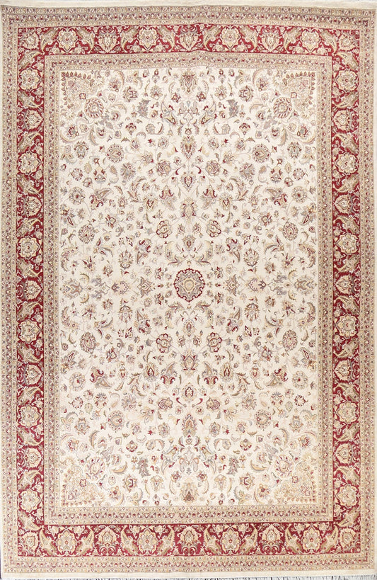 Vegetable Dye Tabriz Oriental Area Rug 9x12