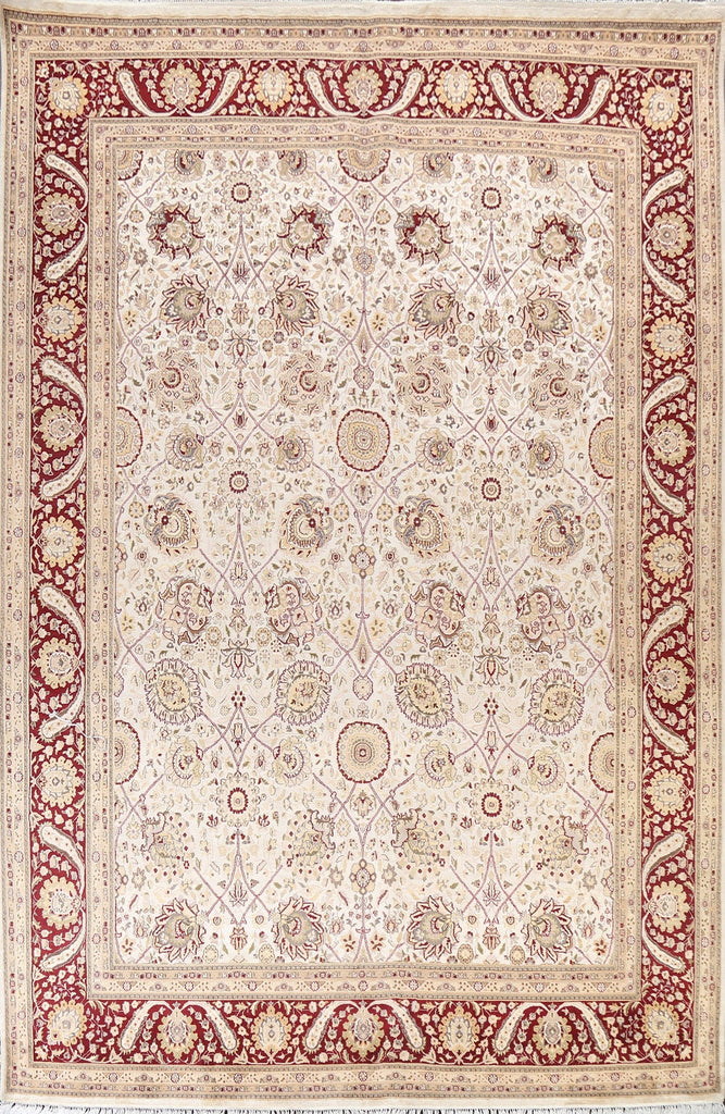 Vegetable Dye Tabriz Oriental Area Rug 9x12