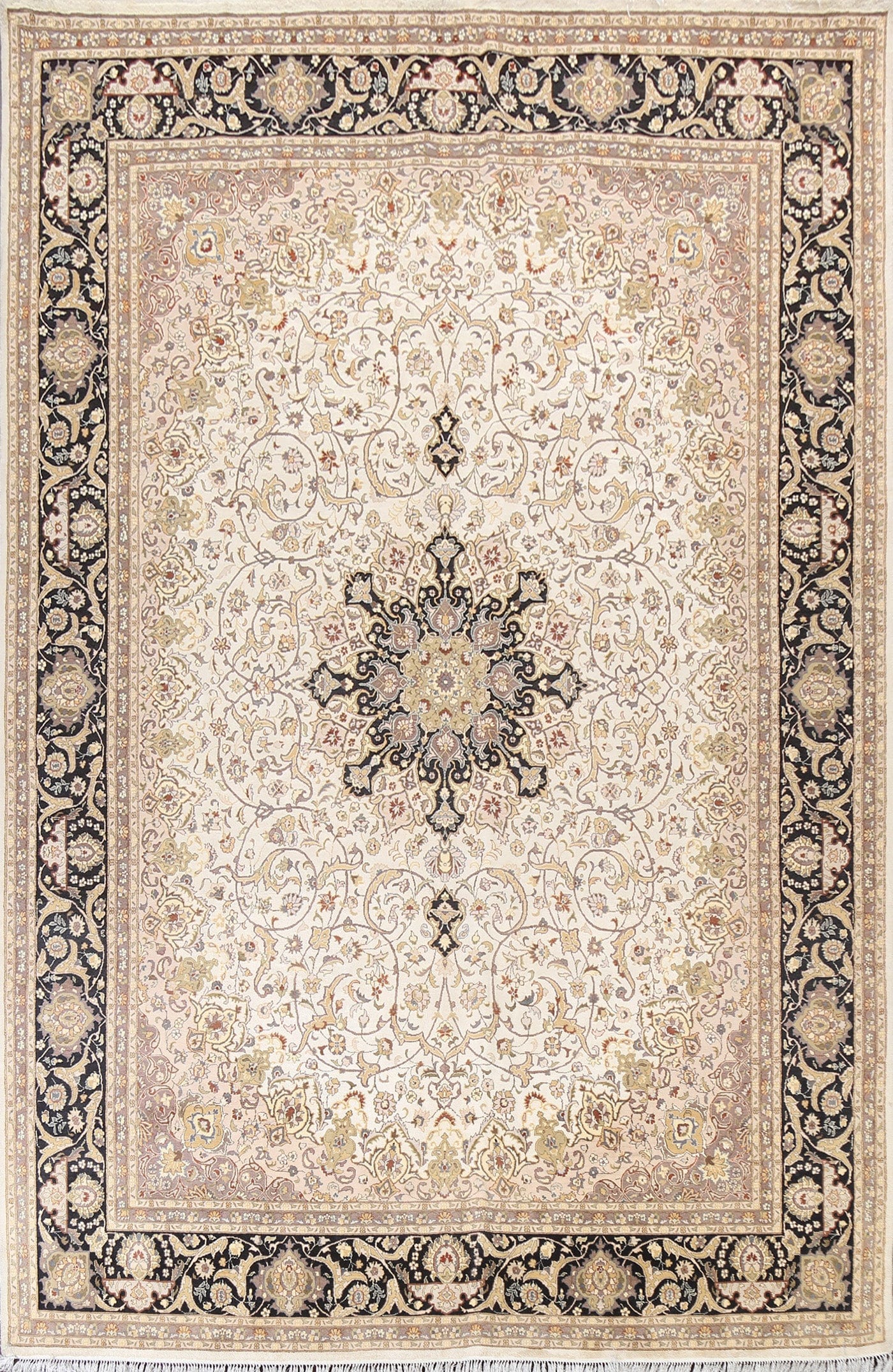 Vegetable Dye Tabriz Oriental Area Rug 9x12