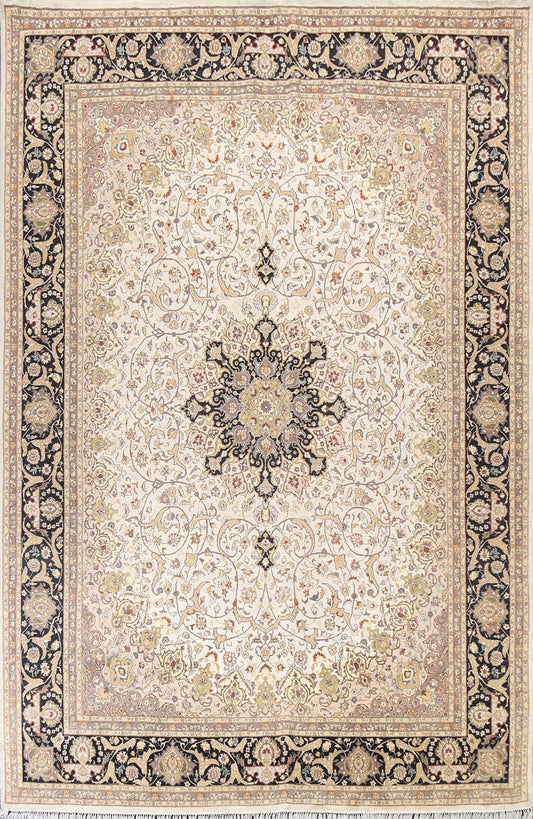 Vegetable Dye Tabriz Oriental Area Rug 9x12