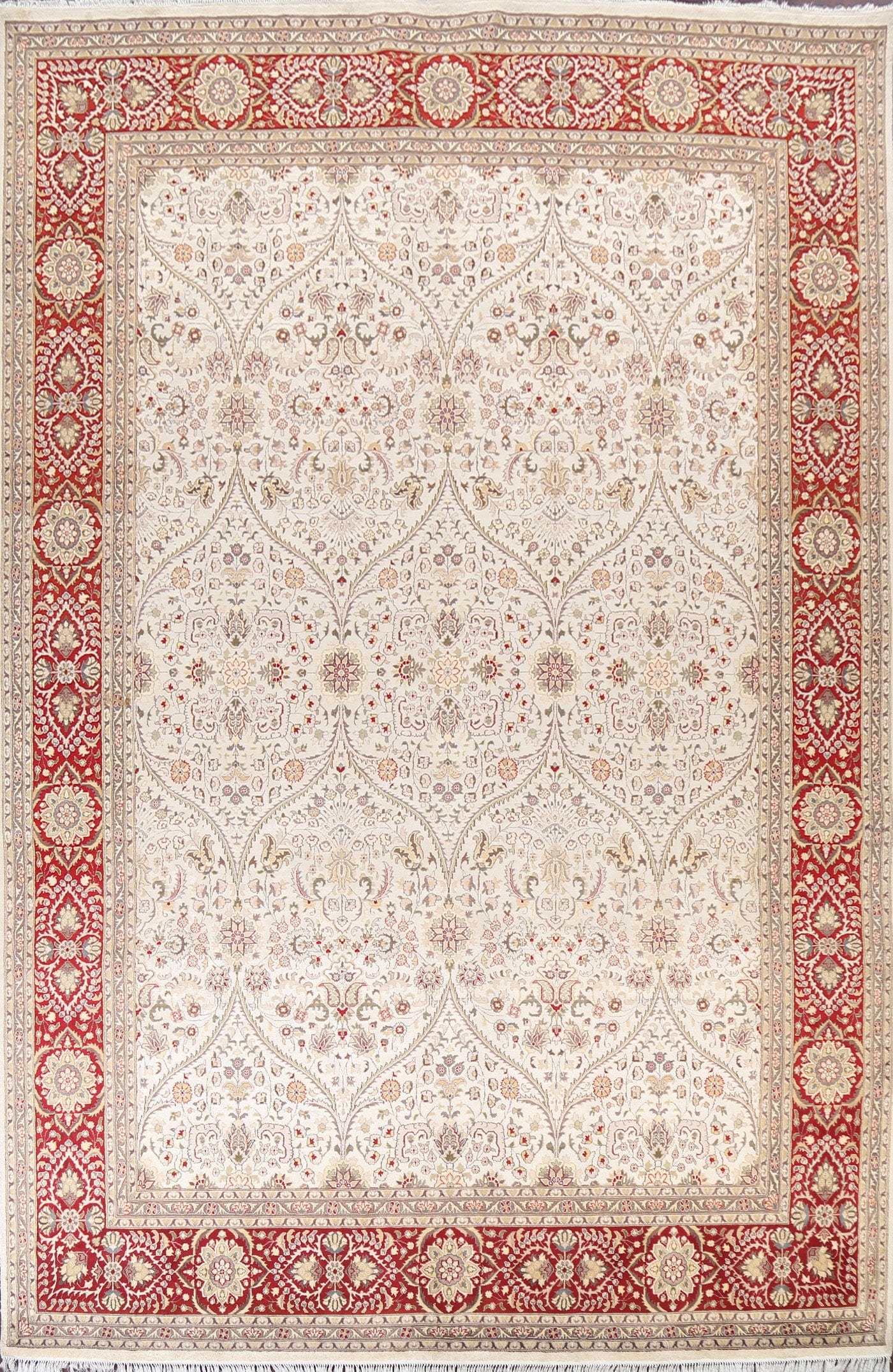 Vegetable Dye Tabriz Oriental Area Rug 9x12