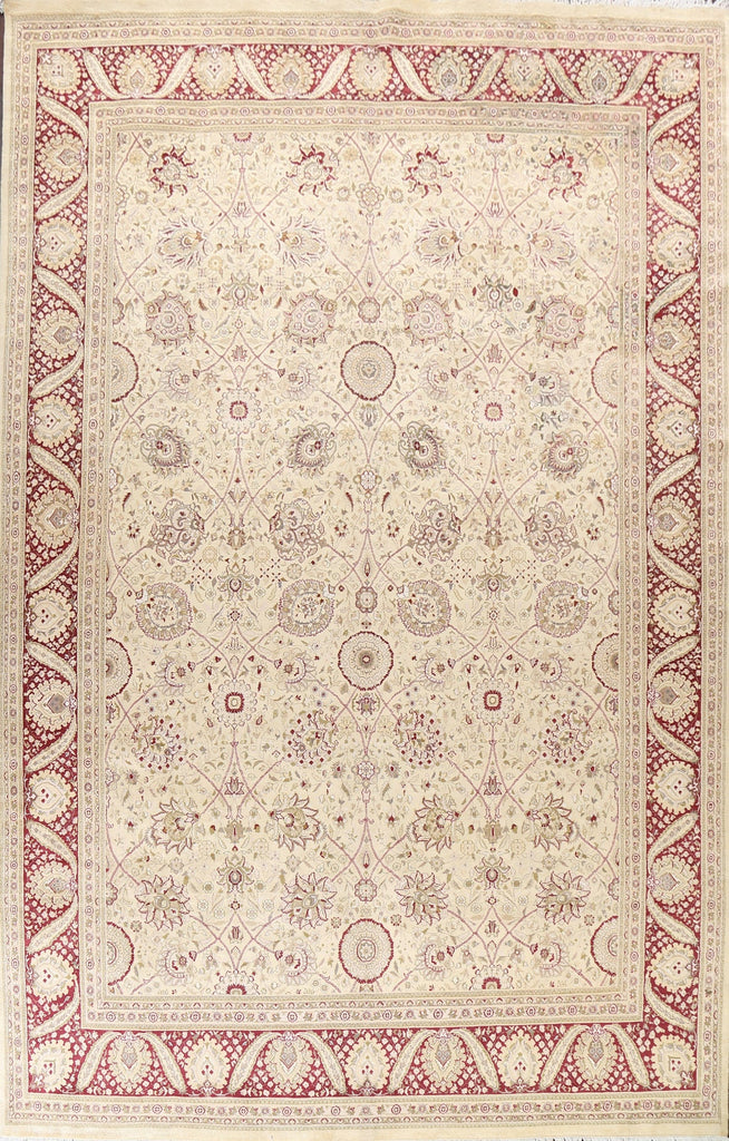 Vegetable Dye Tabriz Oriental Area Rug 10x14