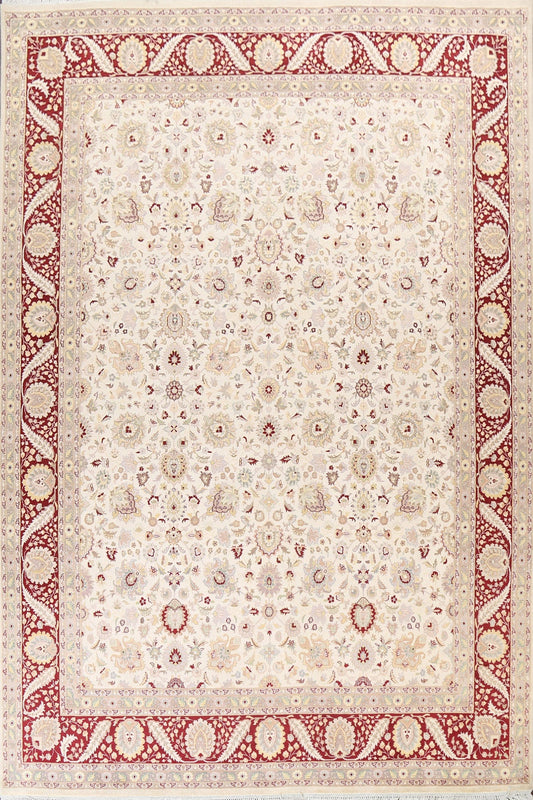 Vegetable Dye Tabriz Oriental Area Rug 9x12