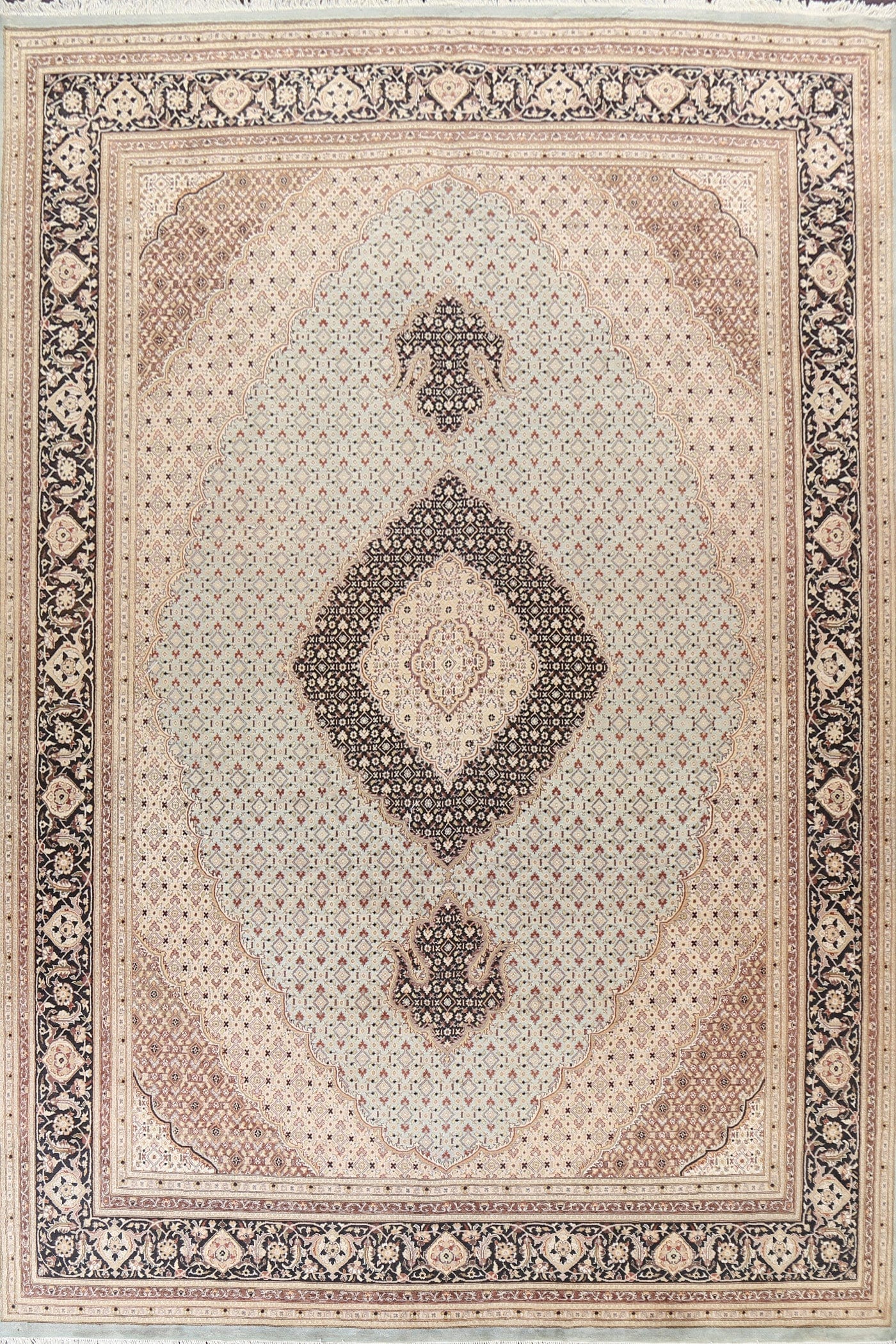 Vegetable Dye Tabriz Mahi Oriental Area Rug 9x12