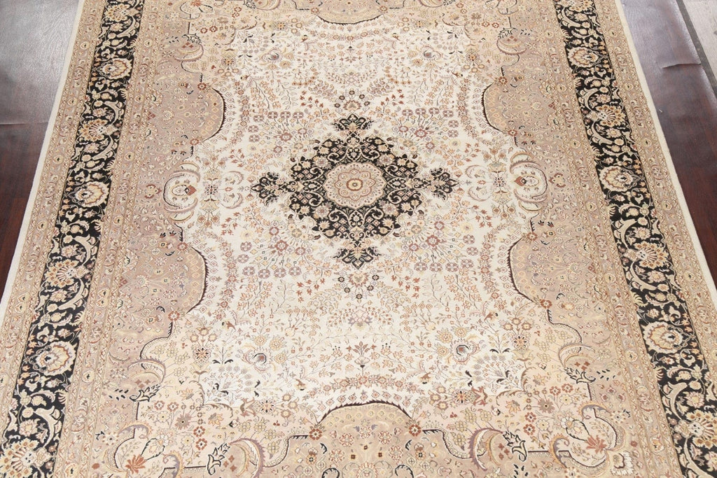 Vegetable Dye Tabriz Oriental Area Rug 9x12