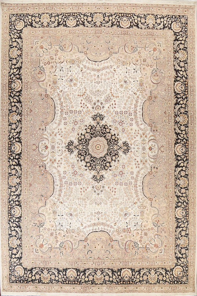 Vegetable Dye Tabriz Oriental Area Rug 9x12