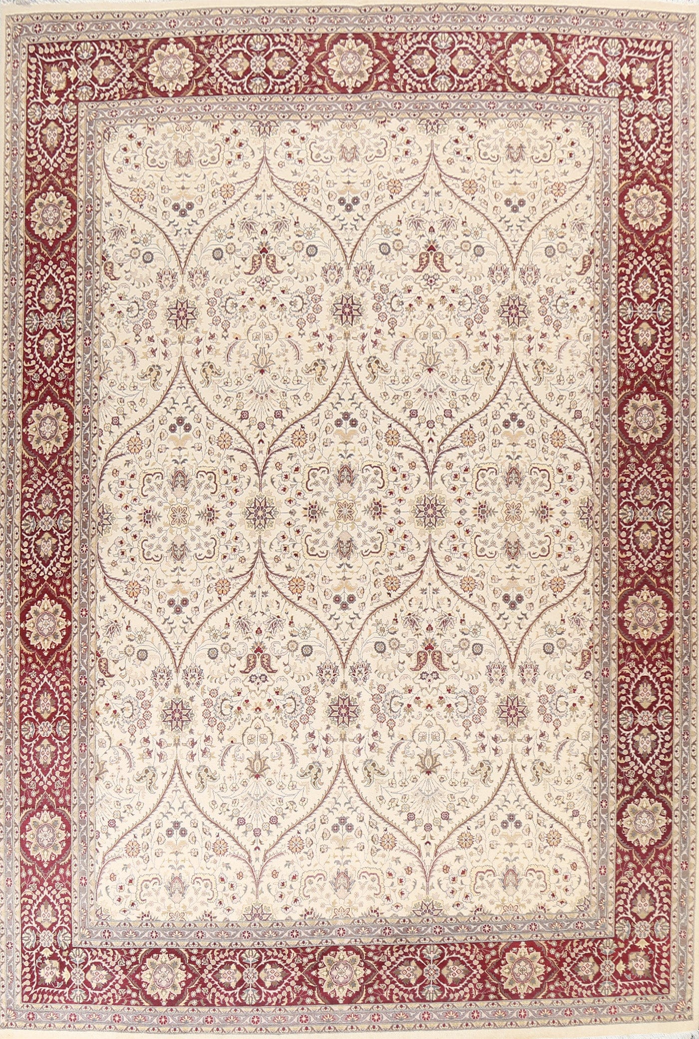 Vegetable Dye Tabriz Oriental Area Rug 9x12