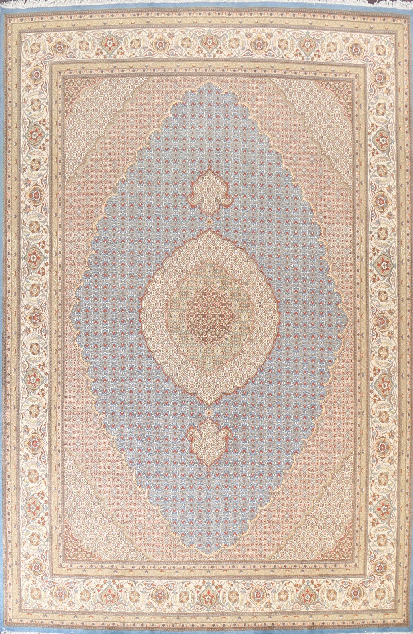 Vegetable Dye Tabriz Mahi Oriental Area Rug 9x13