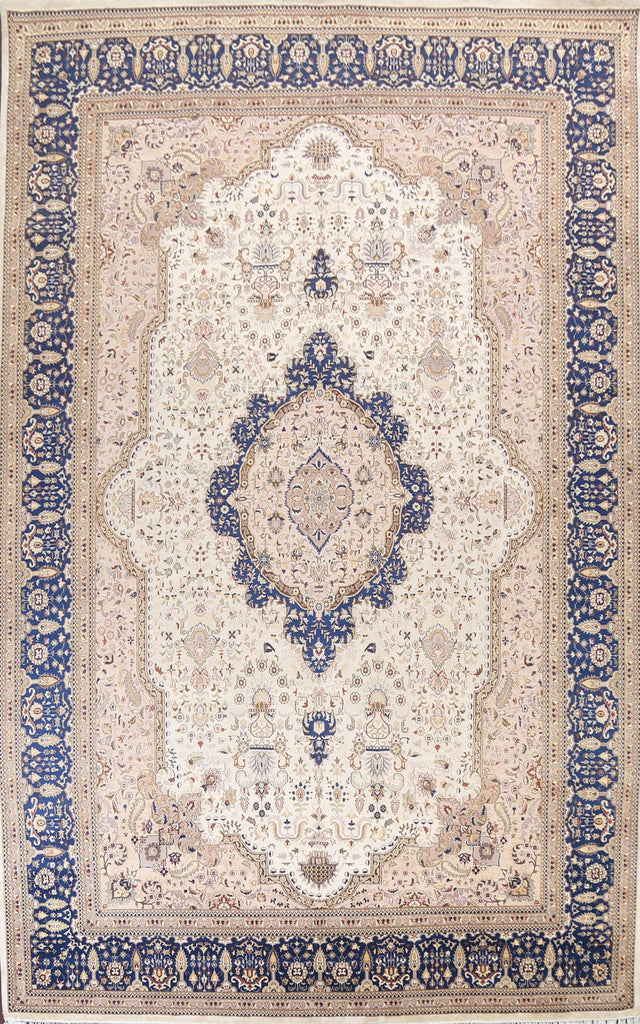 Vegetable Dye Large Tabriz Oriental Area Rug 10x15