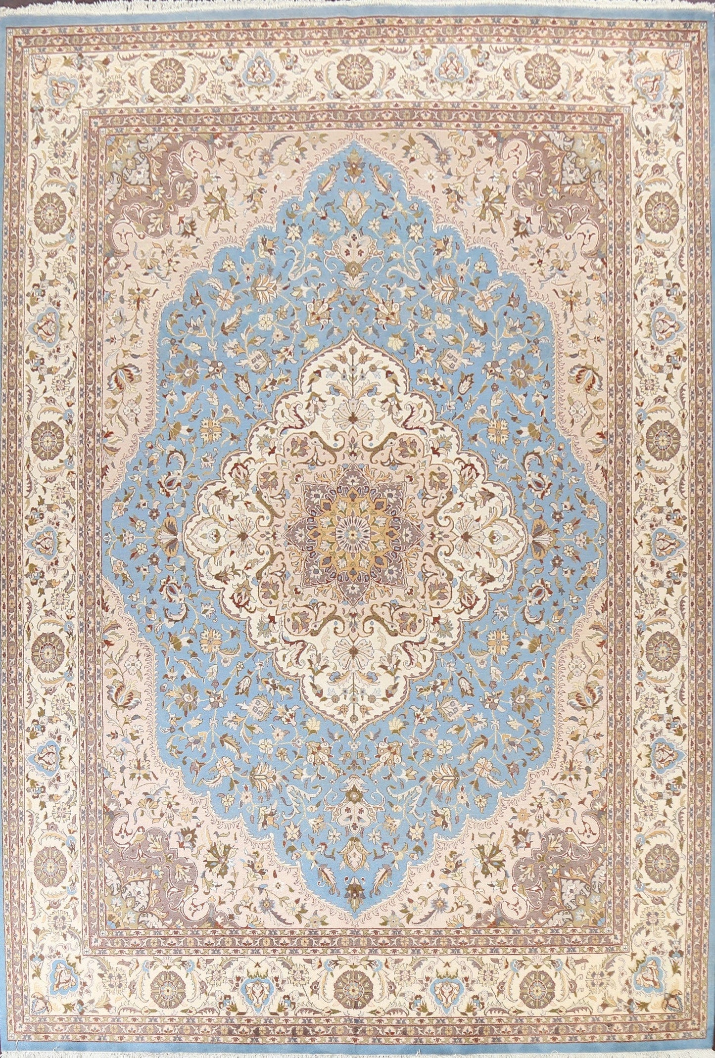 Vegetable Dye Tabriz Oriental Area Rug 9x12