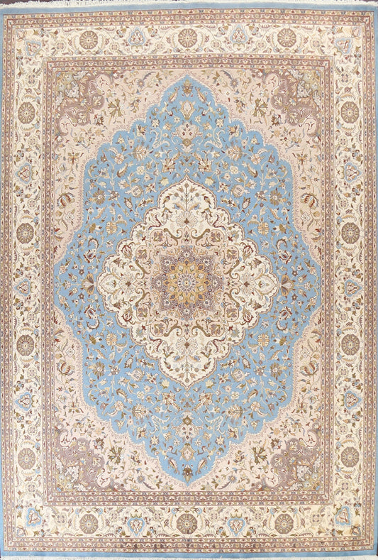 Vegetable Dye Tabriz Oriental Area Rug 9x12