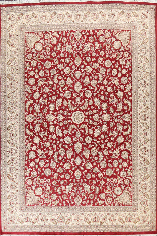 Vegetable Dye Tabriz Oriental Area Rug 9x12