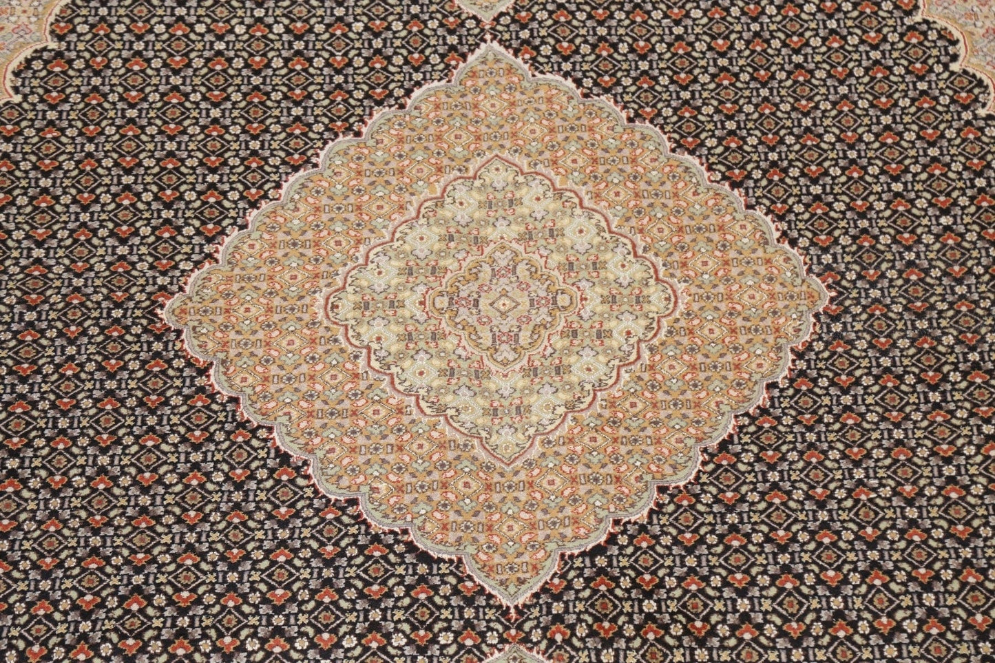 Vegetable Dye Tabriz Mahi Oriental Area Rug 9x12