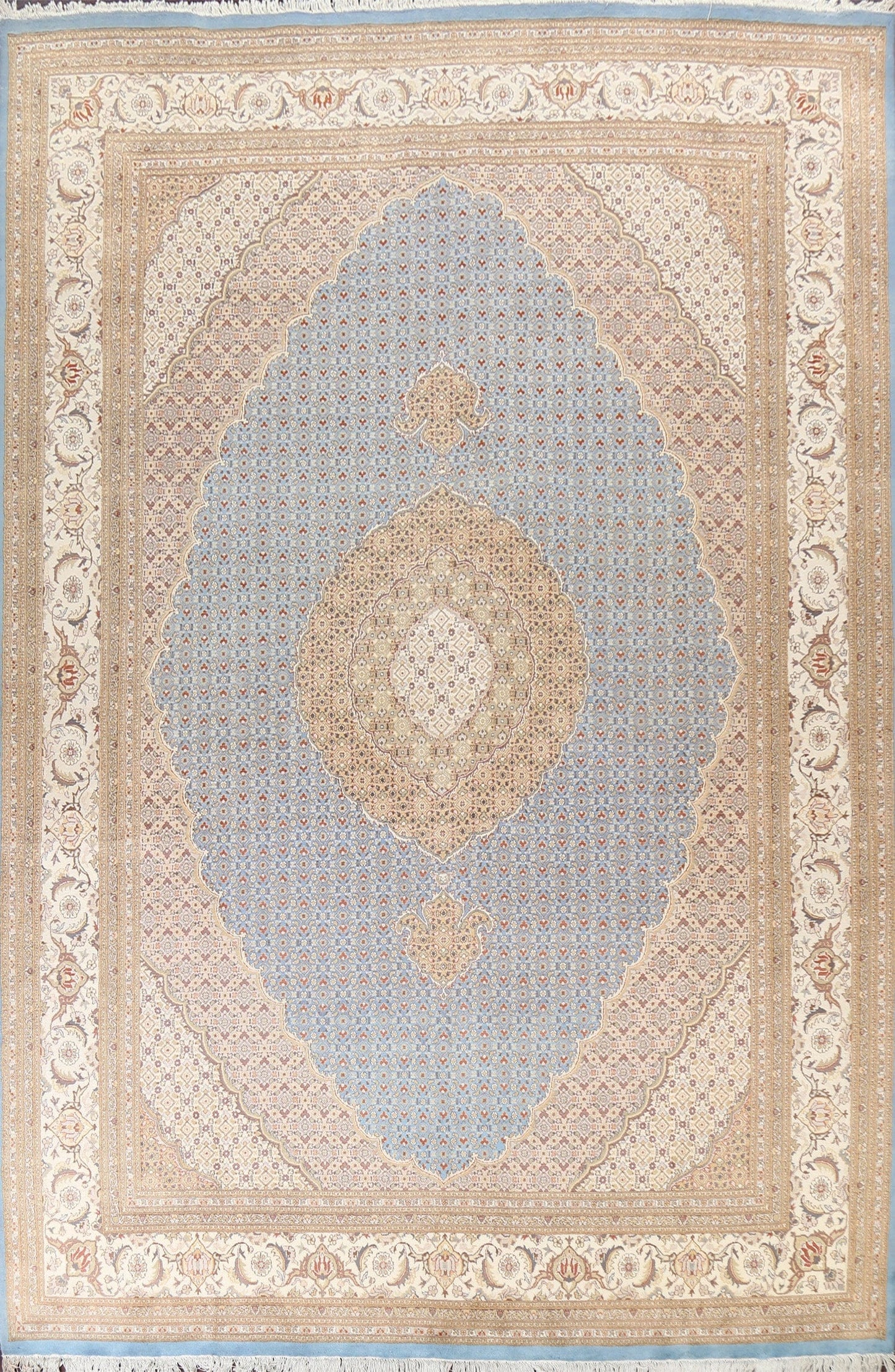 Vegetable Dye Tabriz Mahi Oriental Area Rug 9x12