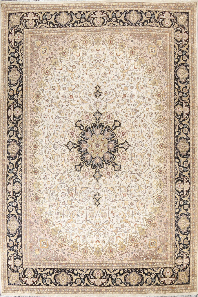 Vegetable Dye Tabriz Oriental Area Rug 9x12