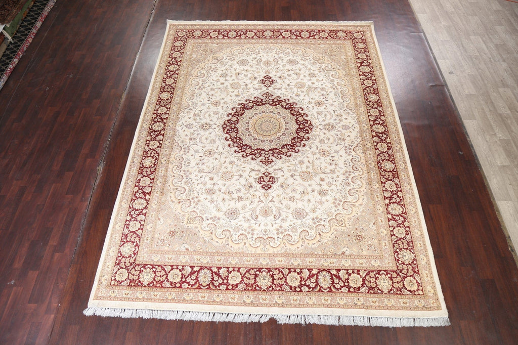 Wool/ Silk Tabriz Oriental Area Rug 9x12