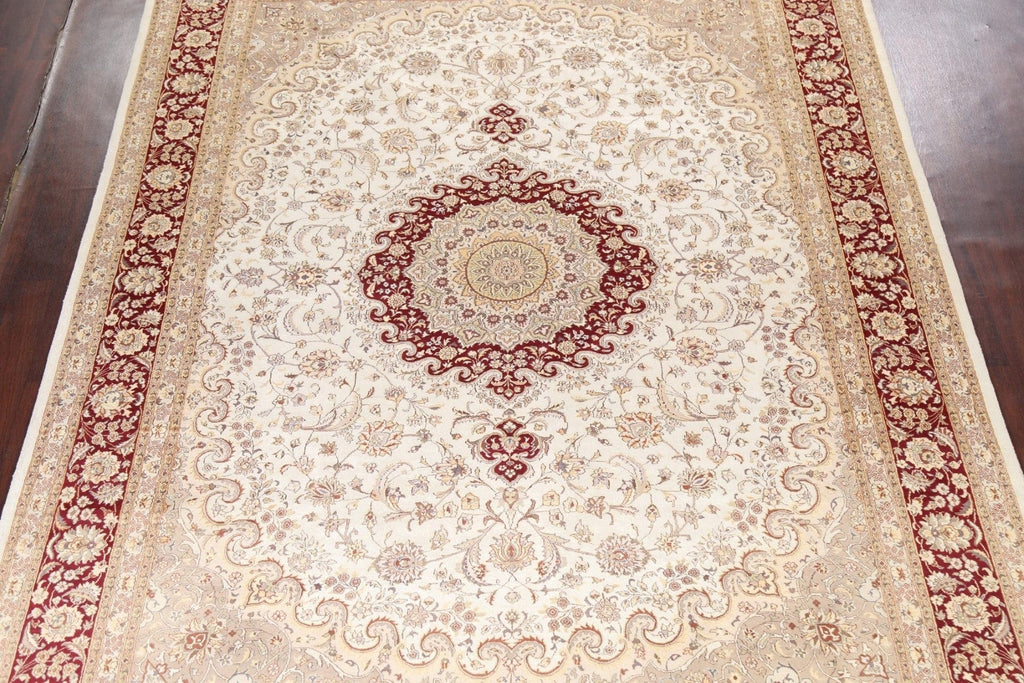 Wool/ Silk Tabriz Oriental Area Rug 9x12