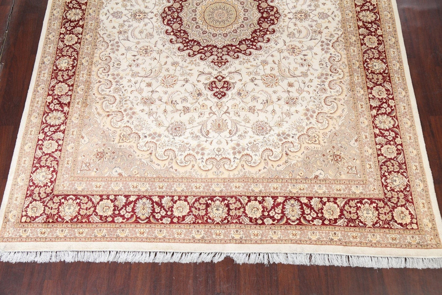 Wool/ Silk Tabriz Oriental Area Rug 9x12