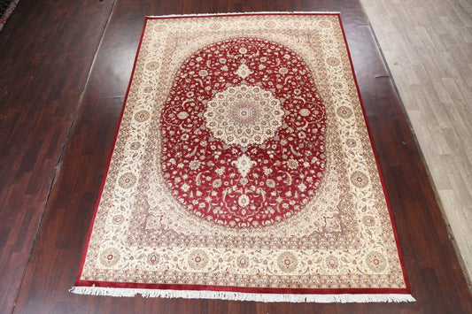 Wool/ Silk Tabriz Oriental Area Rug 9x12