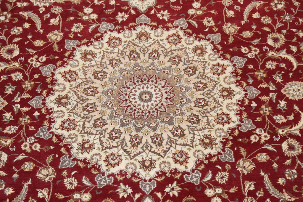 Wool/ Silk Tabriz Oriental Area Rug 9x12