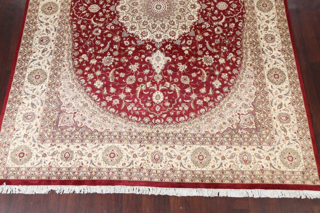 Wool/ Silk Tabriz Oriental Area Rug 9x12