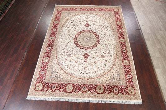 Wool/ Silk Tabriz Oriental Area Rug 9x12