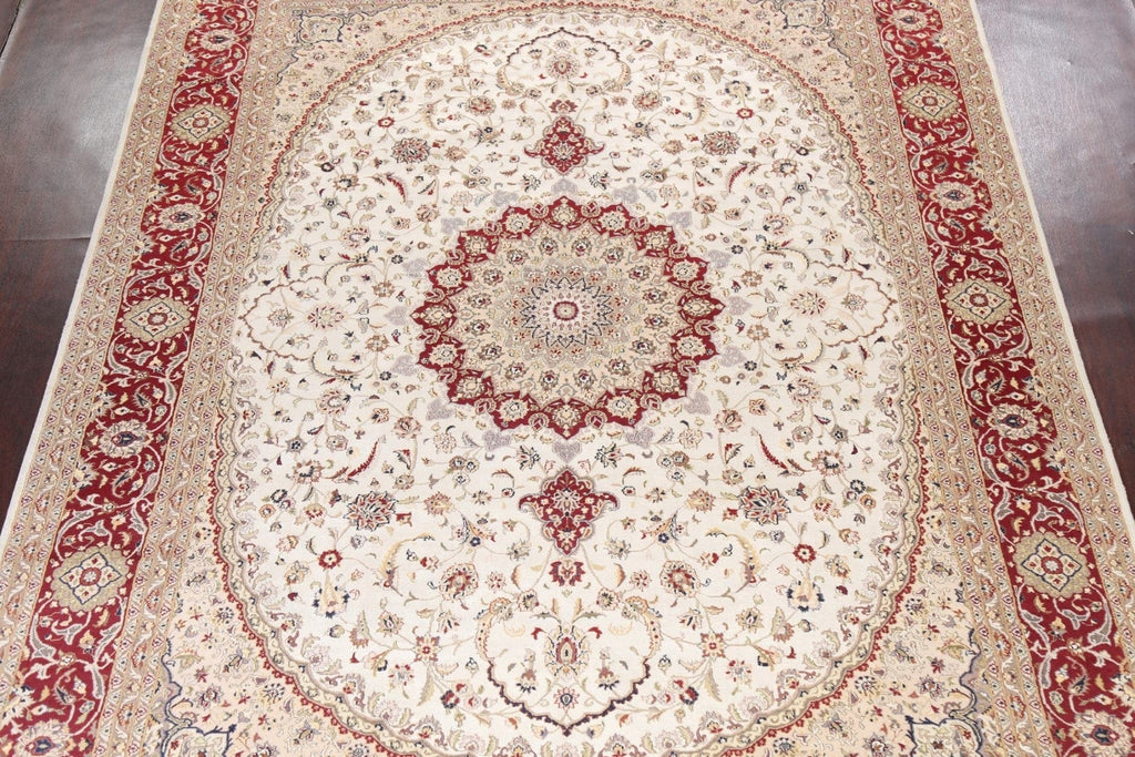 Wool/ Silk Tabriz Oriental Area Rug 9x12