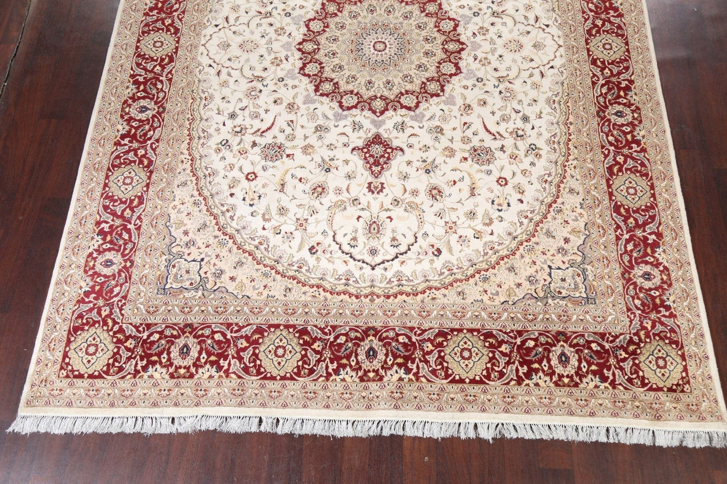 Wool/ Silk Tabriz Oriental Area Rug 9x12