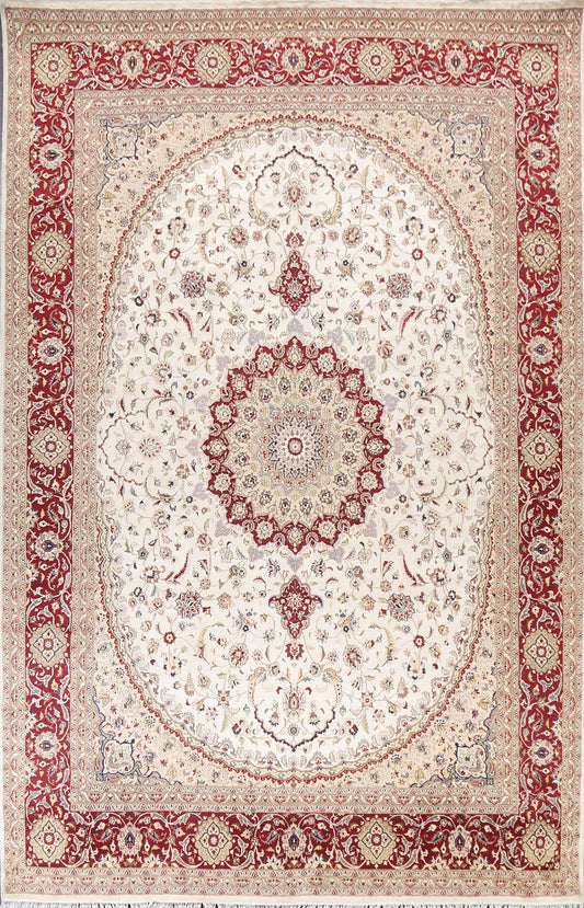 Wool/ Silk Tabriz Oriental Area Rug 9x12