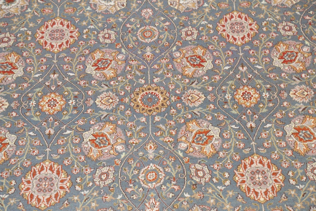 Vegetable Dye Floral Tabriz Oriental Area Rug 9x12